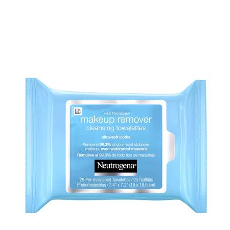 NEUTROGENA Makeup Remover Ultra-Soft Cleansing Towelettes 25 Towelettes, PK6 6805105
